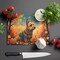 Edge Collections - 15" x 12" - Multicolor - Decorative Glass Cutting Board Australian Terrier - 1 Piece